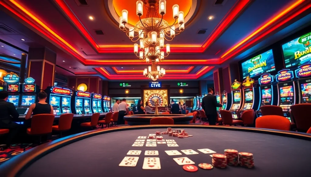 Engage in excitement at lương sơn tv while playing poker in a luxurious casino.