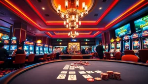 Engage in excitement at lương sơn tv while playing poker in a luxurious casino.