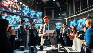 Covering current events with Usa Today highlights a vibrant newsroom atmosphere.