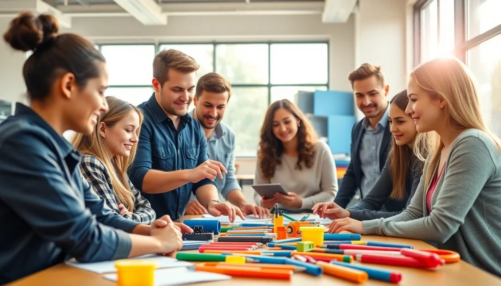 Students gaining practical skills at a Trade School Tennessee in a vibrant classroom