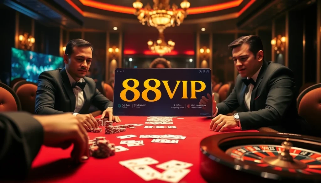 Enjoying thrilling gameplay at 68VIP online casino with poker chips and vibrant casino elements.
