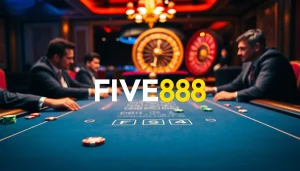 Experience thrilling gameplay at https://five88.za.com/ with vibrant casino elements and strategic betting action.