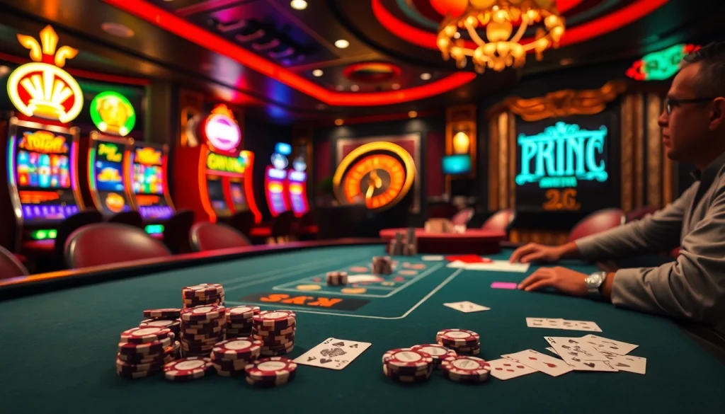 Professional gamblers enjoying high-stakes play at nhà cái thabet's luxurious poker table.