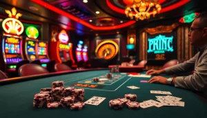 Professional gamblers enjoying high-stakes play at nhà cái thabet's luxurious poker table.