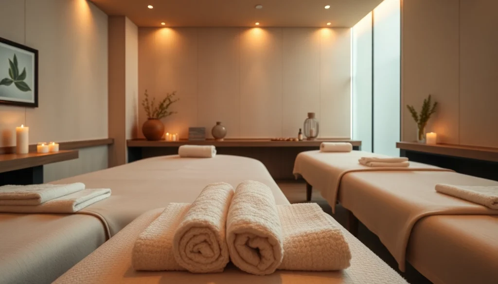 편안한 분위기와 휴식이 되는 장식이 있는 울산 마사지 치료실.