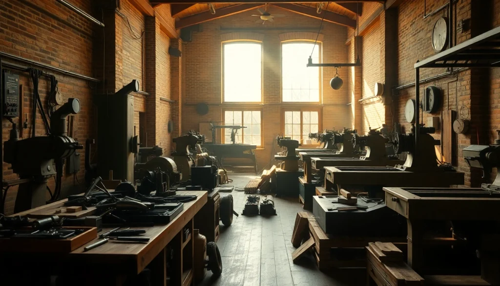 Old Knows Factory showcases a professional vintage factory interior with rustic machinery.