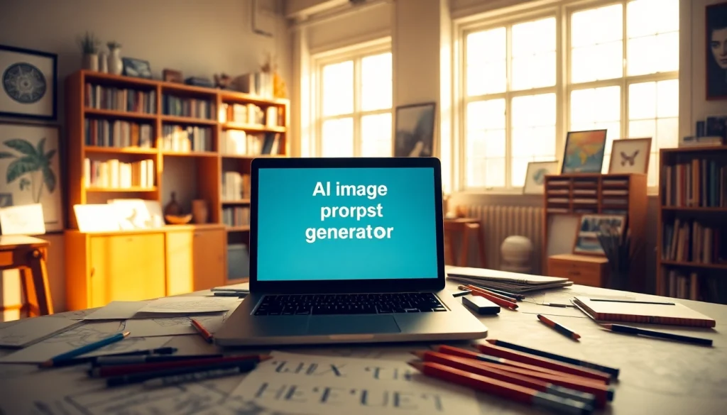 Discover how our image to prompt generator enhances creativity in an inspiring workspace.