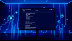 The hidden wiki 1 showcased on a modern digital interface with .onion links, conveying innovation and security.