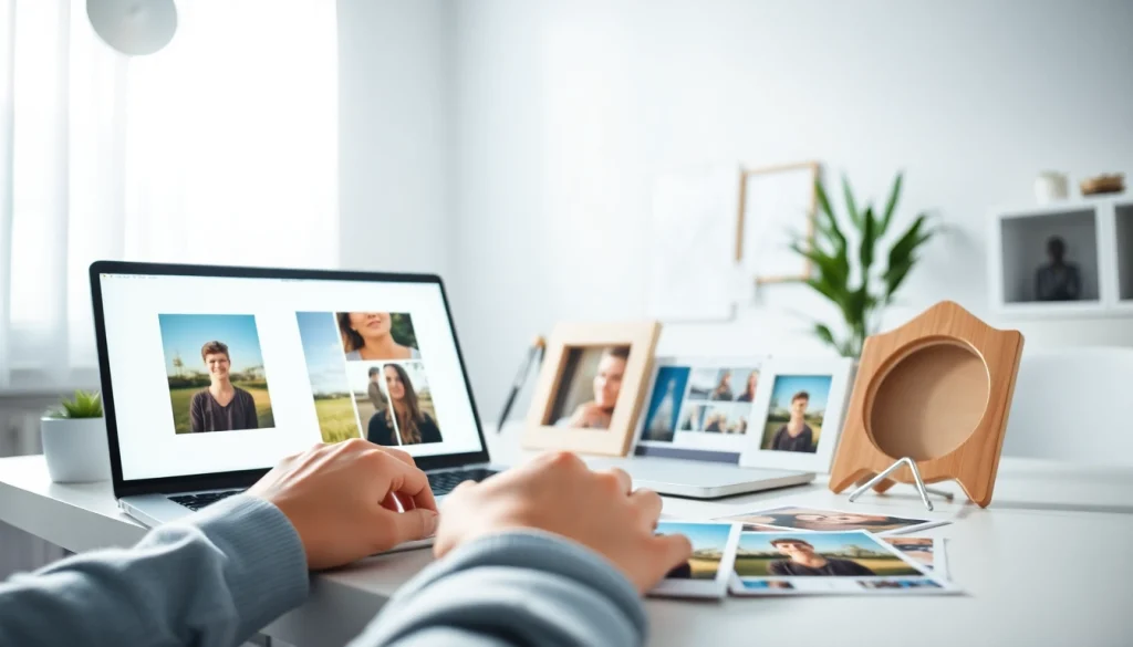 Crop image tool demonstrated in a bright digital workspace.