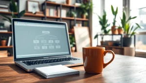 How to optimize your workspace for productivity with organized elements and soft lighting.