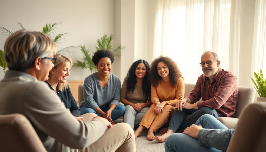 Enhance mental health awareness with a supportive group therapy session in a welcoming environment.