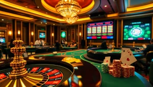 Kqxs lottery players analyzing results at an elegant casino table.