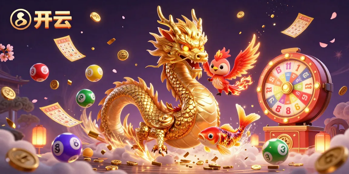 体验开云的获胜快感，呈现金色龙和丰富多彩的彩票元素，融入生动的赌场场景。